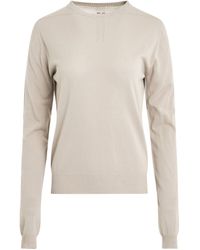Rick Owens - 'Biker Level Round Neck Sweater, Long Sleeves, , 100% Cotton, Size: Small - Lyst