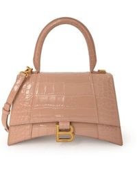 Balenciaga - Hourglass Small Croco Embossed Bag, 100% Leather - Lyst