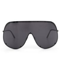 Rick Owens - Oversized Shield Sunglasses, , 100% Nylon - Lyst