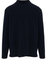Maison Margiela - Donegal Classic Knit Sweater, Long Sleeves, Dark, 100% Cashmere, Size: Medium - Lyst