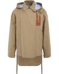 Loewe - Military Hooded Parka, Long Sleeves, , 100% Leather - Lyst