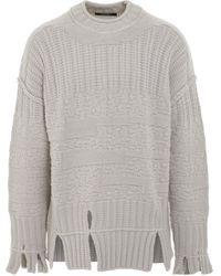 A_COLD_WALL* - Textured Mock Neck Sweater, Long Sleeves, , 100% Wool, Size: Medium - Lyst