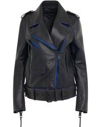 Off-White c/o Virgil Abloh - Vintage Oversize Leather Biker Jacket - Lyst
