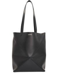 Loewe - Medium Puzzle Fold Tote Bag, , 100% Shiny Calfskin - Lyst