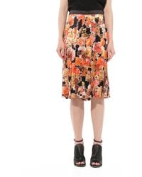 Givenchy - Flower Print Skirts - Lyst