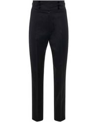 Maison Margiela - High Waist Pants, 100% Wool - Lyst