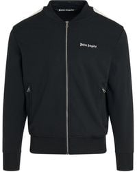 Palm Angels - 'Classic Logo Bomber Jacket, Long Sleeves, /Off, 100% Polyester, Size: Small - Lyst
