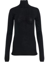 Rick Owens - Column Lupetto Knit Sweater, Long Sleeves, , 100% Cashmere - Lyst