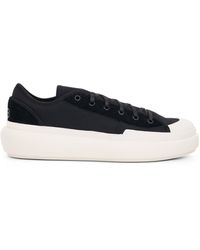 Y-3 - Ajatu Court Low Sneakers In Black/off White - Lyst