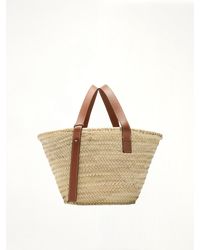 Loewe Anagram Basket Bag in Natural | Lyst