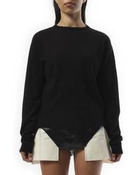 Rick Owens - Biker Level Sweater, Round Neck, Long Sleeves, 100% New Wool - Lyst