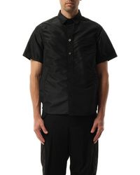 Sacai - Nylon Twill Short-Sleeve Shirt, 100% Nylon - Lyst