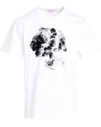 Alexander McQueen - 'Dutch Floral Print T-Shirt, Short Sleeves, /, 100% Cotton, Size: Small - Lyst
