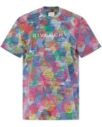 Givenchy - Bstroy All Over Patch Print Loose Fit T-Shirt, Short Sleeves, 100% Cotton - Lyst