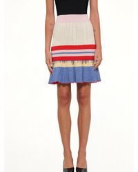 McQueen - Knit Tweed Mini Skirt - Lyst
