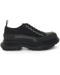 McQueen - Tread Slick Canvas Lace-Up Shoes Sneakers, 100% Polyester - Lyst