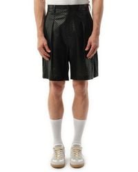 Givenchy - Leather Bermuda Shorts, 100% Leather - Lyst