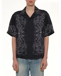Amiri - Bandana Paint Oversized Bowling Shirt - Lyst