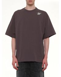 we11done - Cotton Wd Logo T-Shirt - Lyst