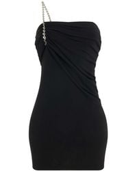 Givenchy - Shiny Crepe Jersey Mini Dress - Lyst