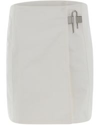 Givenchy - Padlock Mini Denim Skirt, , 100% Cotton - Lyst