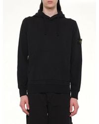 Stone Island - 6100062 Cotton Fleece Hoodie - Lyst