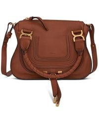 Chloé - Marcie Mini Double Carry Bag, 100% Calfskin - Lyst