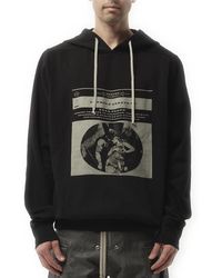 Rick Owens - Opera Print Oversized Hoodie, Long Sleeves, 100% Cotton, Size: Small - Lyst