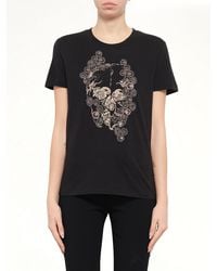 McQueen - Jewelled Skull Tees - Lyst