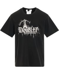 Doublet - ' "Doubland" Embroidery T-Shirt, Short Sleeves, , 100% Cotton, Size: Small - Lyst