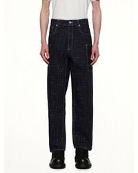 KENZO - Weave Cargo Monkey Fit Jeans - Lyst