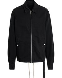 Rick Owens - 'Zipfront Bomber Jacket, Long Sleeves, , 100% Cotton, Size: Small - Lyst