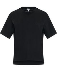 Loewe - Anagram Boxy Fit T-Shirt, Short Sleeves, , 100% Cotton - Lyst