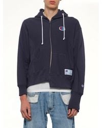 Undercover - X Champion Zip Hoodie - Lyst