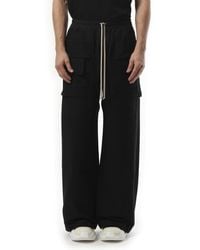 Rick Owens - Cotton Canvas Creatch Wide Cargo Drawstring, 100% Cotton, Size: Small - Lyst