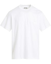 WOOYOUNGMI - Irridecent Back Logo T-Shirt, Short Sleeves, , 100% Cotton - Lyst