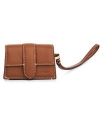 Jacquemus - Le Porte Bambino Leather Pouch In Light Brown 2 - Lyst