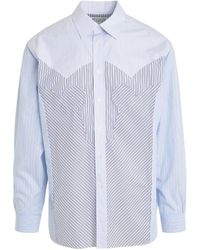 Maison Margiela - Pin Striped Long Sleeved Shirt, , 100% Cotton - Lyst