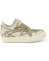 Rick Owens - Megalaced Low Sneaks Sneakers, 100% Calf Leather - Lyst