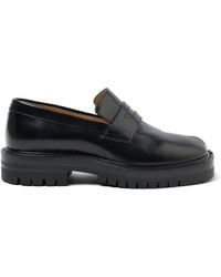 Maison Margiela - Tabi Leather Loafers Chunky Sole, 100% Calf Leather - Lyst