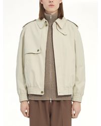 MM6 by Maison Margiela - Light Cotton Twill Jacket - Lyst
