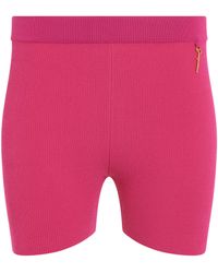Jacquemus - Pralu Charm Logo Knit Shorts, , 100% Polyester - Lyst