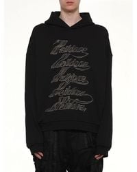 we11done - Ribbon Multi-Logo Hoodie - Lyst
