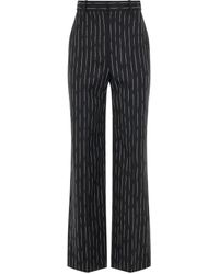 Alexander McQueen - Certified Broken Stripe Wool Pants, /Ivory, 100% Cotton - Lyst