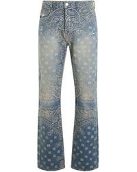 Amiri - Bandana Jacquard Straight Jeans, Crafted, 100% Cotton - Lyst