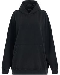 Balenciaga - Back Logo Oversized Hoodie, /, 100% Cotton - Lyst