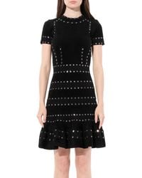 McQueen - Eyelet Mini Dress - Lyst