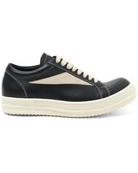 Rick Owens - Wolf Nubuk Vintage Sneakers, 100% Calf Leather - Lyst
