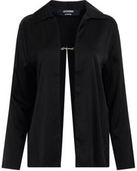 Jacquemus - Notte Open Charm Shirt, Long Sleeves, , 100% Cotton - Lyst