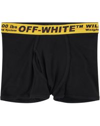 Off-White c/o Virgil Abloh Classic Industrial Single Boxer In Black/yellow